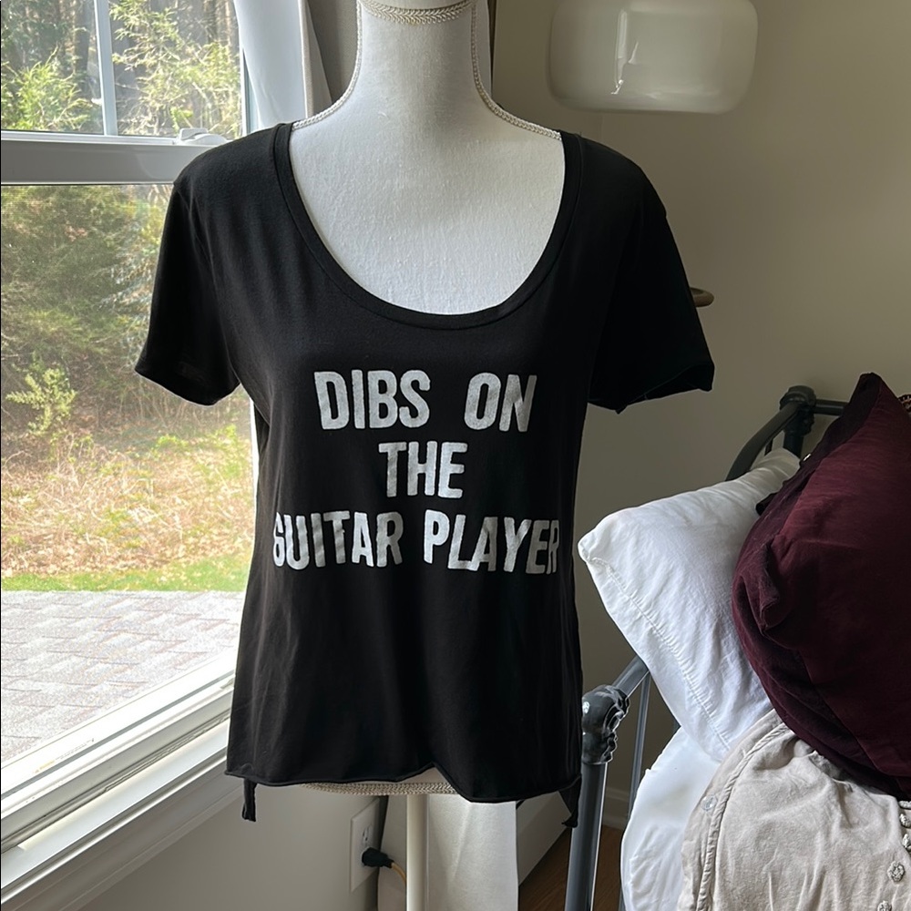 Novelty Funny Black Graphic Tee with White Print